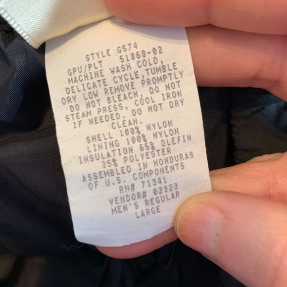 Vintage LL Bean Ski Pants Full Side Zip Thinsulate Mens Size Regular Large Black - Picture 8 of 12